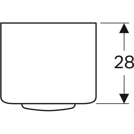 DULAP INALTIME 85 CM SELNOVA SQUARE CU O USA,ALB
